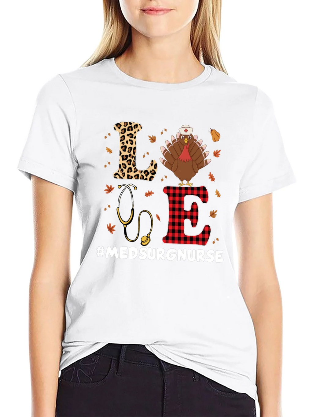 Med Surg Nurse Thanksgiving Turkey T-Shirt