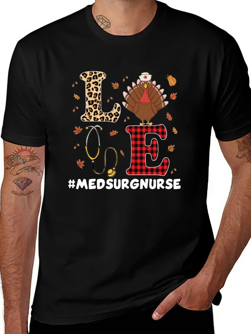 Med Surg Nurse Thanksgiving Turkey T-Shirt