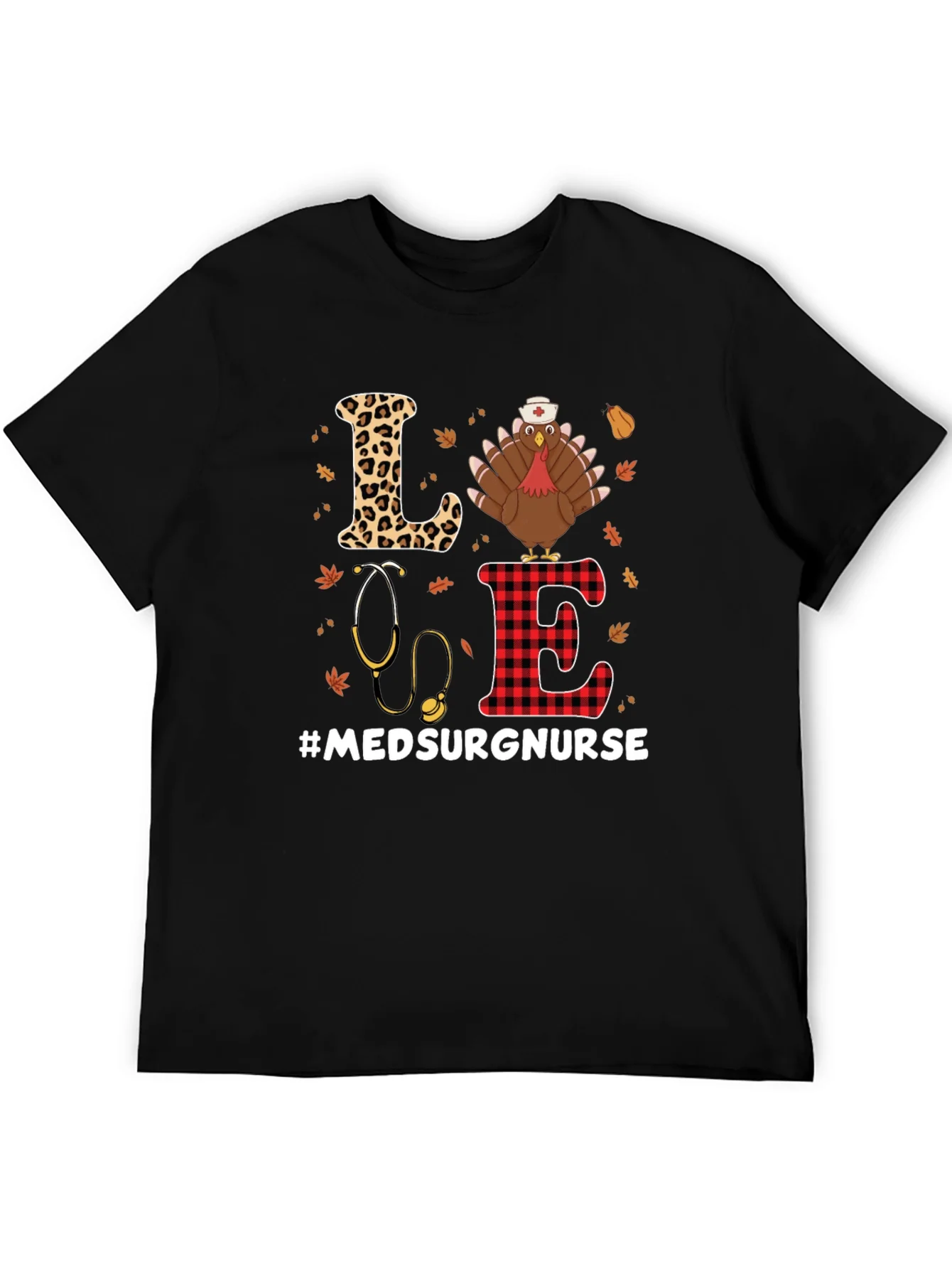 Med Surg Nurse Thanksgiving Turkey T-Shirt