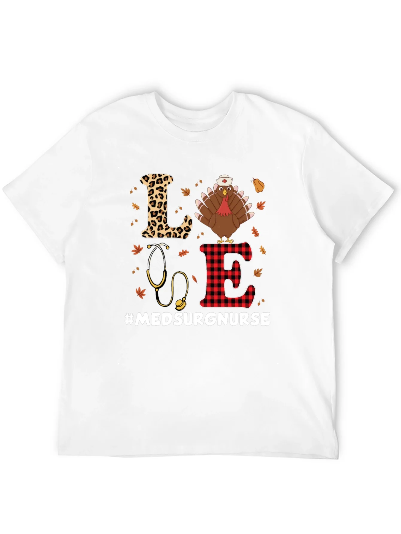 Med Surg Nurse Thanksgiving Turkey T-Shirt