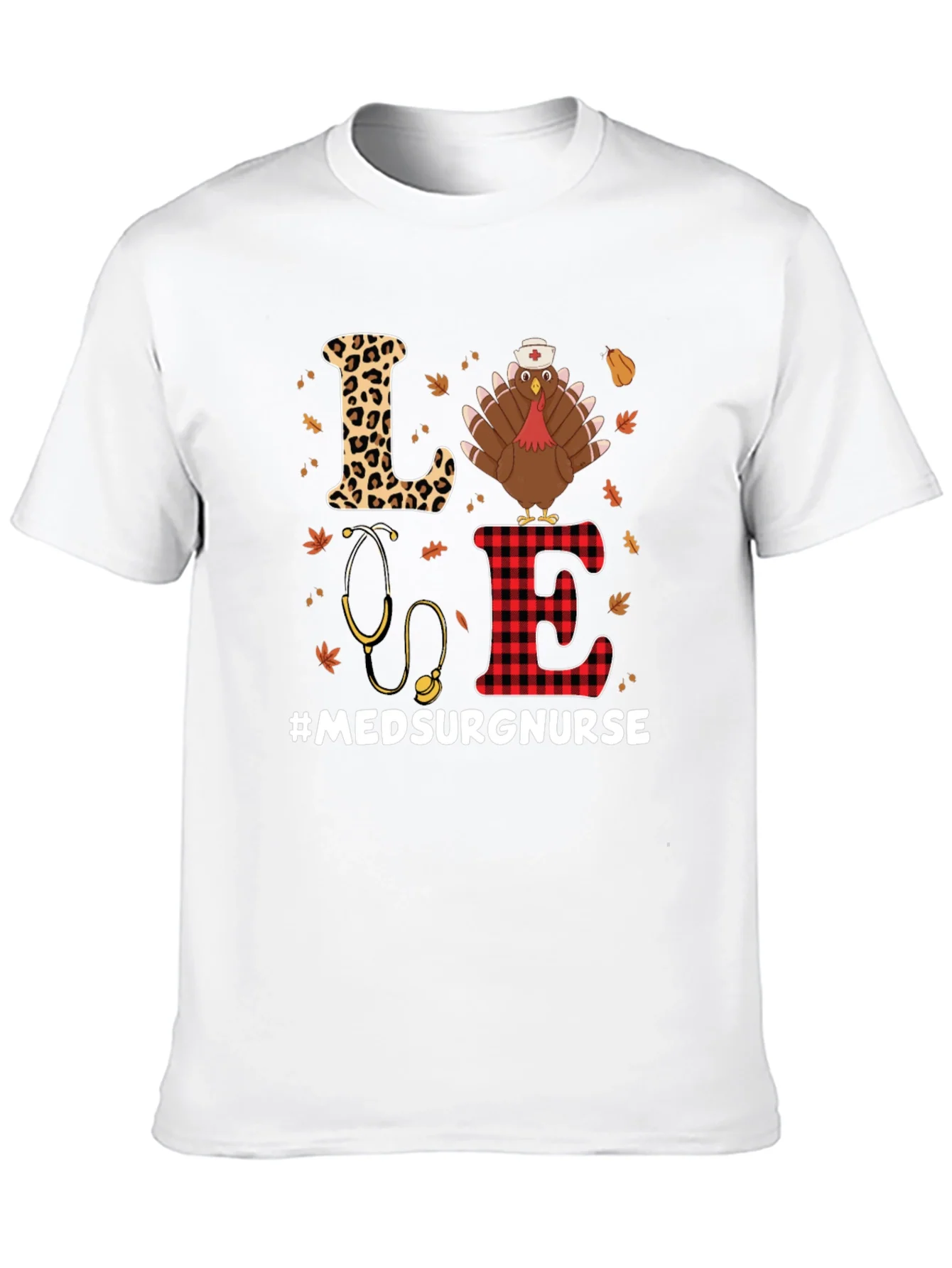 Med Surg Nurse Thanksgiving Turkey T-Shirt