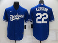 Men's Los Angeles Dodgers Clayton Kershaw #22 Blue Replica Baseball Jersey1