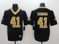 Men's New Orleans Saints Alvin Kamara #41 Black Game Jersey1