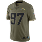 Joey Bosa Los Angeles Chargers Nike Salute To Service Limited Jersey - Olive