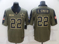 Men's Dallas Cowboys Emmitt Smith #22 Brown Game Player Jersey1