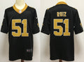 Men's New Orleans Saints Cesar Ruiz #51 Black Game Jersey1