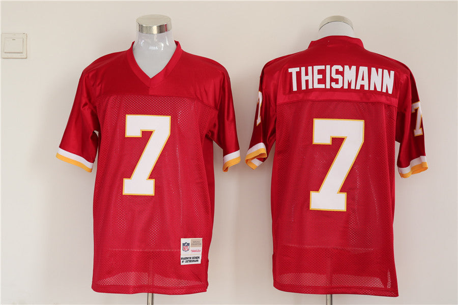 Men's Washington Redskins Joe Theismann  Burgundy Legacy Replica Jersey1