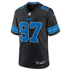 Aidan Hutchinson Detroit Lions Nike 2nd Alternate Game Jersey - Black