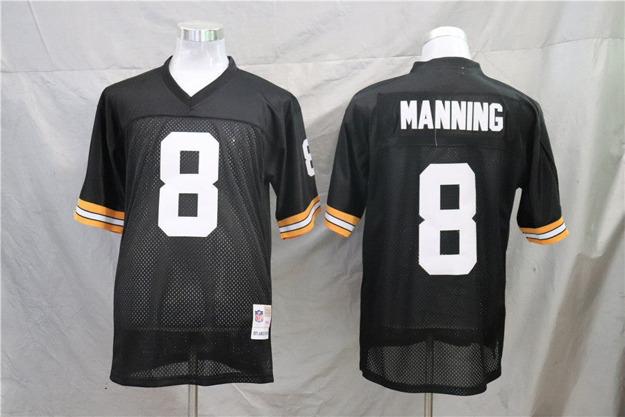 Men's New Orleans Saints Archie Manning  Black Legacy Replica Jersey1