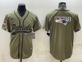 Men's New England Patriots Olive 2022 Salute To Service Limited Jersey1