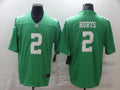 Men's Philadelphia Eagles Jalen Hurts #2 Green Game Jersey1