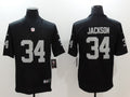 Men's Las Vegas Raiders Bo Jackson #34 Black Game Jersey1