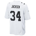 LV.Raiders #34 Bo Jackson Player White Game Football Jerseys