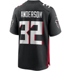 Jamal Anderson Atlanta Falcons Nike Game Retired   Jersey - Black