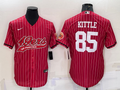 Men's San Francisco 49ers George Kittle #85 Red Player Jersey1 Joint Edition