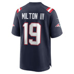 Joe Milton III New England Patriots Nike  Game Jersey -  Navy