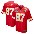 Men's Kansas City Chiefs Travis Kelce #87 Red Super Bowl LVIII Game Jersey1