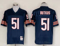 Men's Chicago Bears Dick Butkus  Navy Legacy Replica Player Jersey1