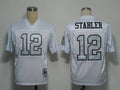Men's Oakland Raiders Ken Stabler  White Legacy Replica Player Jersey1
