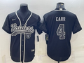 Men's Las Vegas Raiders Derek Carr #4 Black RFLCTV Limited Jersey1 Joint Edition