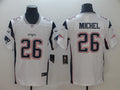 Men's New England Patriots Sony Michel #26 White Game Jersey1