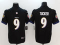 Men's Baltimore Ravens Justin Tucker #9 Black Game Player Jersey1