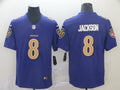 Men's Baltimore Ravens #8 Lamar Jackson Purple Jersey1