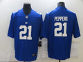 Men's New York Giants Jabrill Peppers #21 Blue Game Jersey1