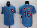 Men's Philadelphia Phillies Brandon Marsh #16 Light Blue Alternate Limited Jersey1