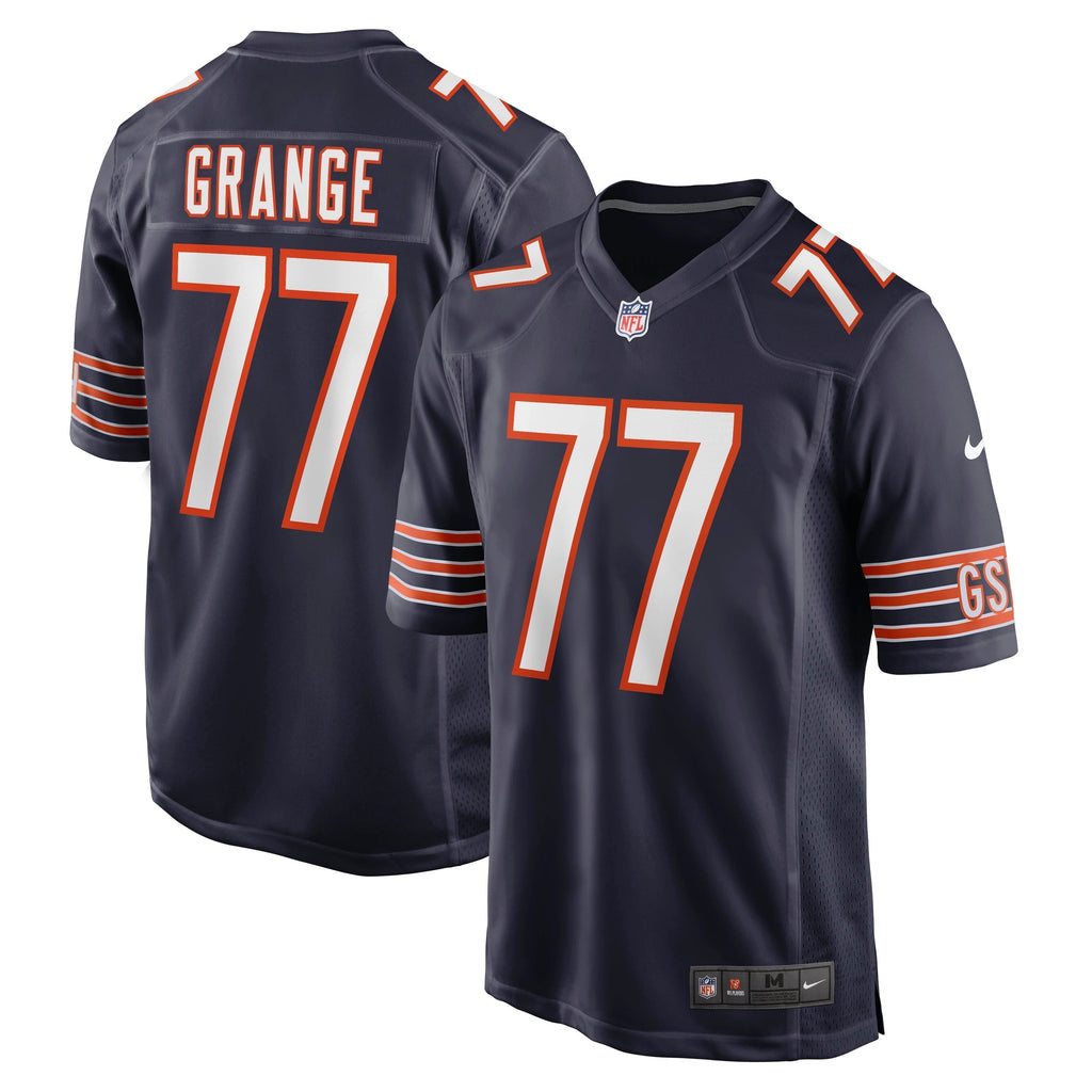Red Grange Chicago Bears Nike Retired   Jersey - Navy
