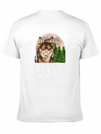 Little Wolf Graphic Tee - Mens Black T-Shirt