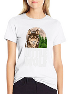 Little Wolf Graphic Tee - Mens Black T-Shirt