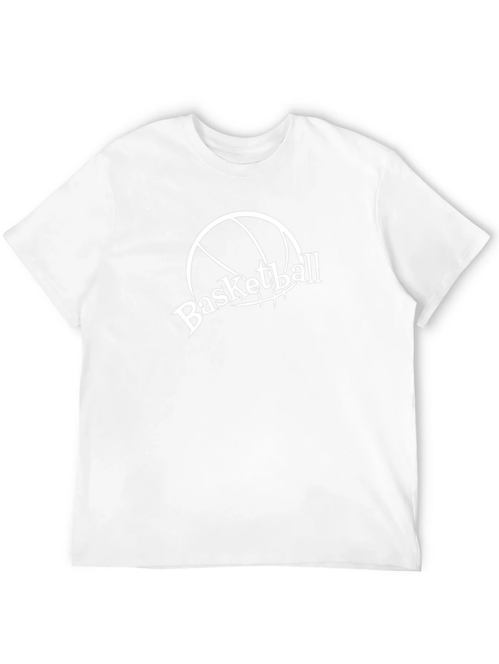 Basketball Graphic Tee - Black Cotton T-Shirt