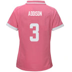 #3 Jordan Addison Player MN.Vikings Pink Game Football Jerseys