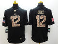 Men's Indianapolis Colts Andrew Luck #12 Black Player Game Jersey1