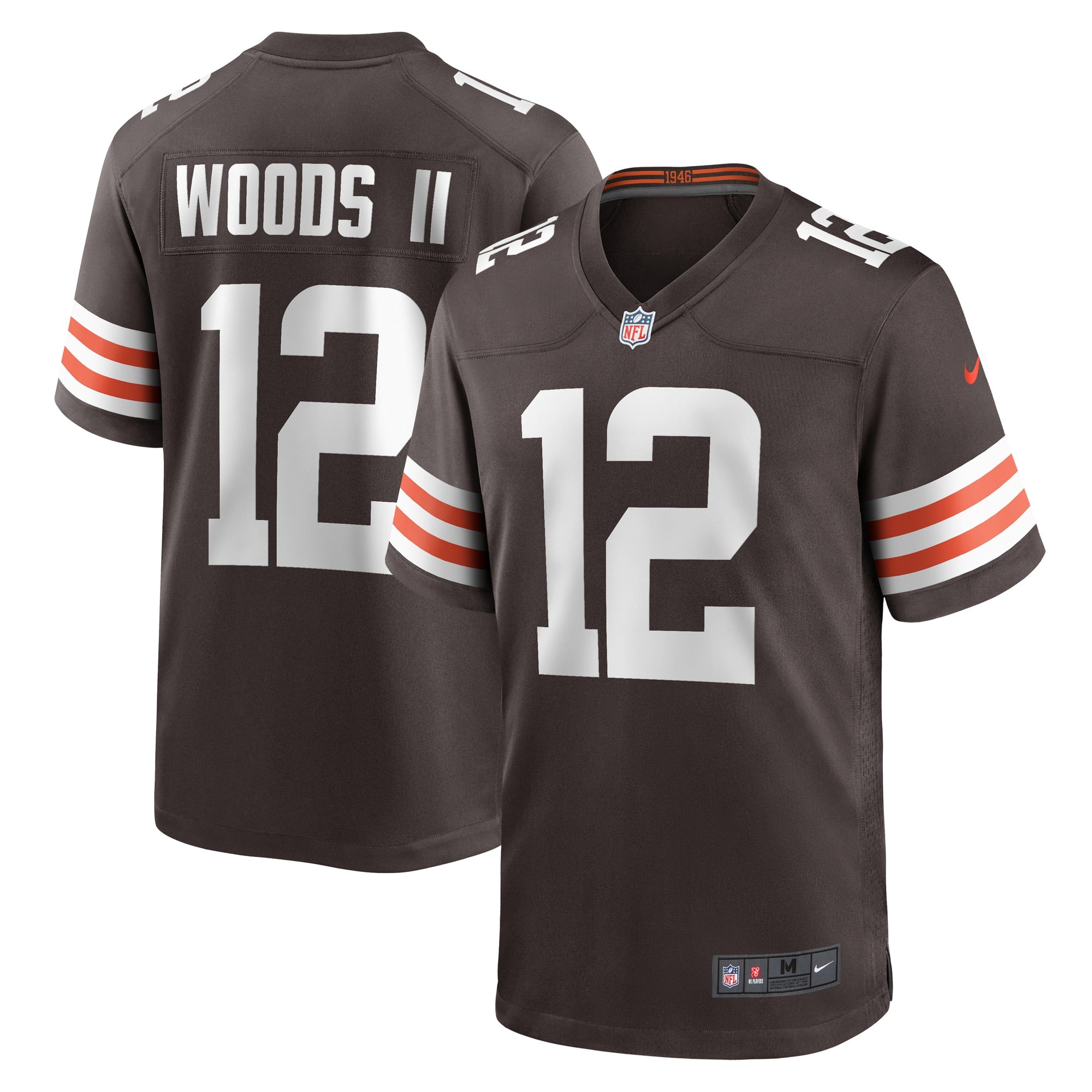 Michael Woods II Cleveland Browns Nike Game   Jersey - Brown