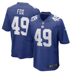 Tomon Fox New York Giants Nike Game   Jersey - Royal