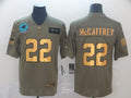 Men's Carolina Panthers Christian McCaffrey #22 Brown Alternate Game Jersey1
