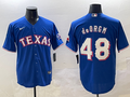 Men's Texas Rangers Jacob deGrom #48 Royal Limited Player Jersey1
