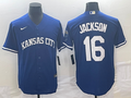 Men's Kansas City Royals Bo Jackson #16 Royal Alternate Cooperstown Collection Replica Player Jersey1