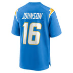 Tyler Johnson Los Angeles Chargers Nike Team Game Jersey -  Powder Blue