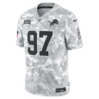 Aidan Hutchinson #97 Detroit Lions Arctic Camo Salute to Service Limited Jersey - National Football League 2024