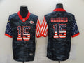 Men's Kansas City Chiefs Patrick Mahomes #15 Gray Camouflage Game Player Jersey1