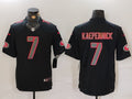 Men's San Francisco 49ers Colin Kaepernick #7 Black Game Team Jersey1