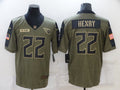 Men's Tennessee Titans Derrick Henry #22 Brown Game Jersey1