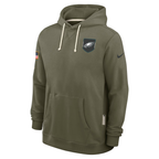 Men's Philadelphia Eagles Nike Olive 2025 Salute to Service Sideline Standard Issue Dri-FIT Hoodie