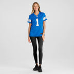 Number 1 Mom Detroit Lions Nike Game Jersey - Blue