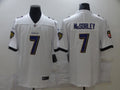 Men's Baltimore Ravens Trace McSorley #7 White Game Jersey1