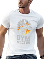 Gym Mode On Black T-Shirt
