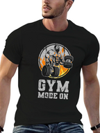 Gym Mode On Black T-Shirt